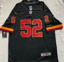 Men's Nike On Field Washington Commanders Jersey Sonny Styles #52 Black Stitched Sz M