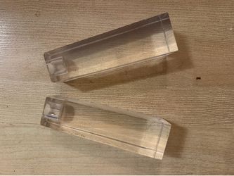 Vintage crystal candlestick holders