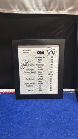 Shim Moore Signed Setlist ( Sick Puppies)
