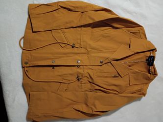 🔥 MUST GO – ELLEN TRACY MUSTARD UTILITY JACKET (SIZE L) 🔥