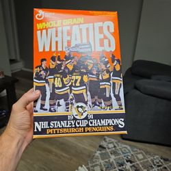 Penguins 1991 Wheaties Box $15