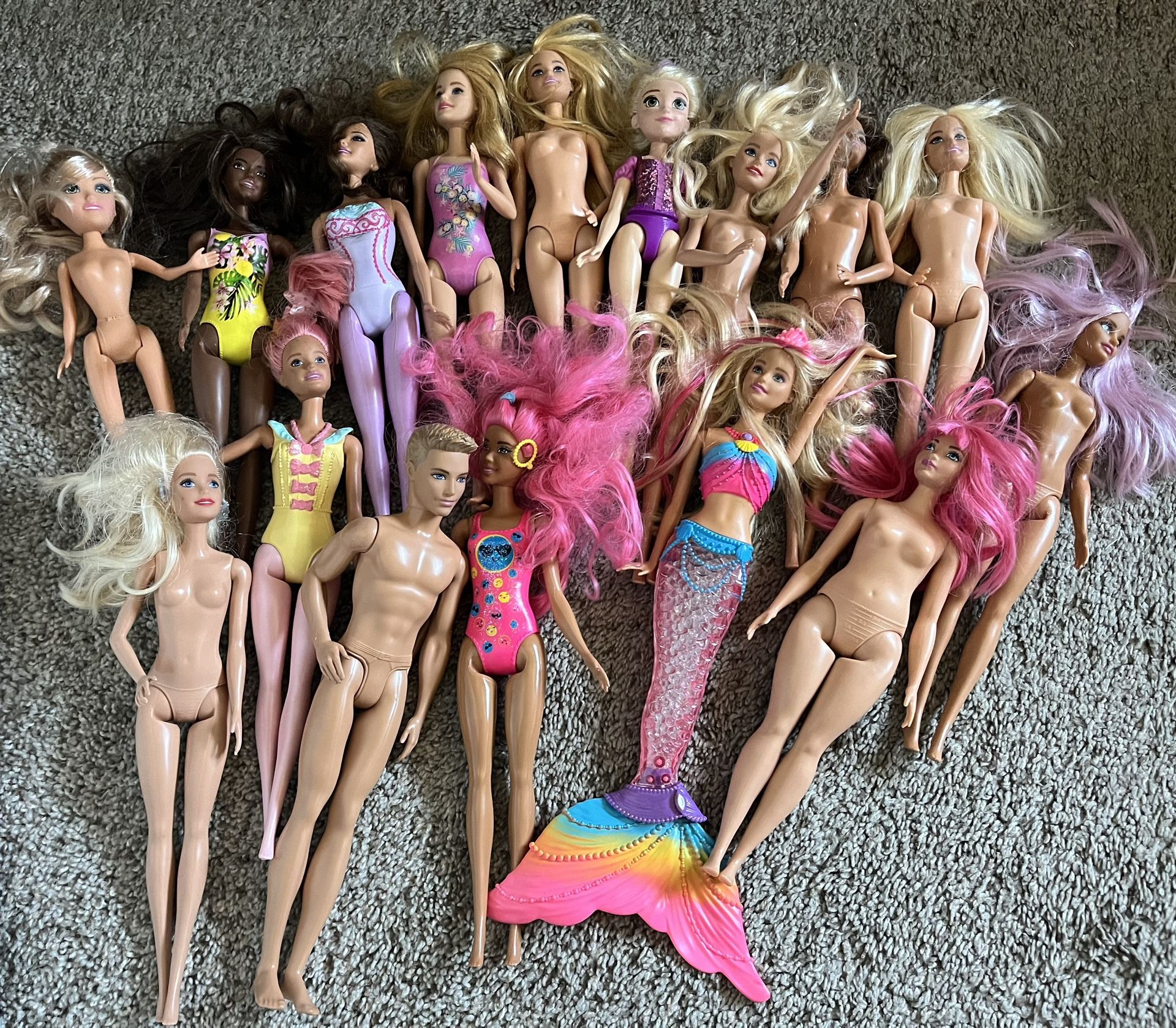 Lot Of 16 Barbies Frozen Ken
