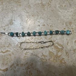 Lady's Turquoise Stone Bracelet 