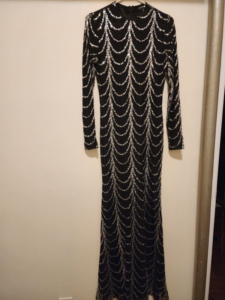 Sequin Black Dress