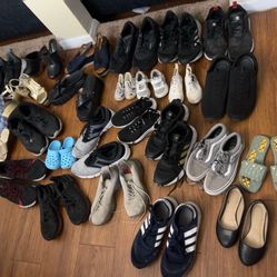 All These 24 Pairs of Shoes(Nike, Adidas , Vans,Brooks&Danskin ) for 70$ .I will not sell separately All or Nothing or Each Pair 10-15$
