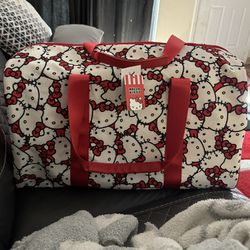 Red Hello Kitty Travel Bag/Duffle Bag