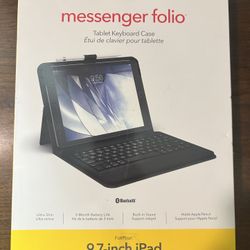 ZAGG Messenger Folio Keyboard/Cover Case (Folio) for 9.7" Apple iPad Pro, iPad, iPad Air, iPad Air 2
