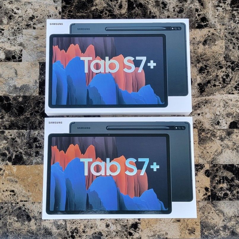 Samsung Galaxy Tab S7 + Plus 512gb 8gb Ram 12.4" Mystic BLACK Brand New Tablet Ipad