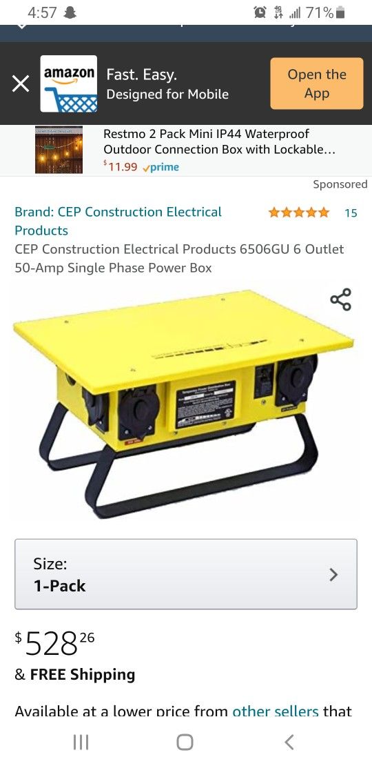 Construction Power Box