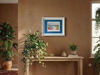 Framed Coastal Landscape Painting obo