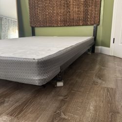 Queen Headboard, Bed Frame, & Box Spring 