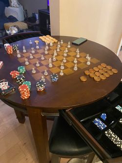 Pocker,chess,checker table