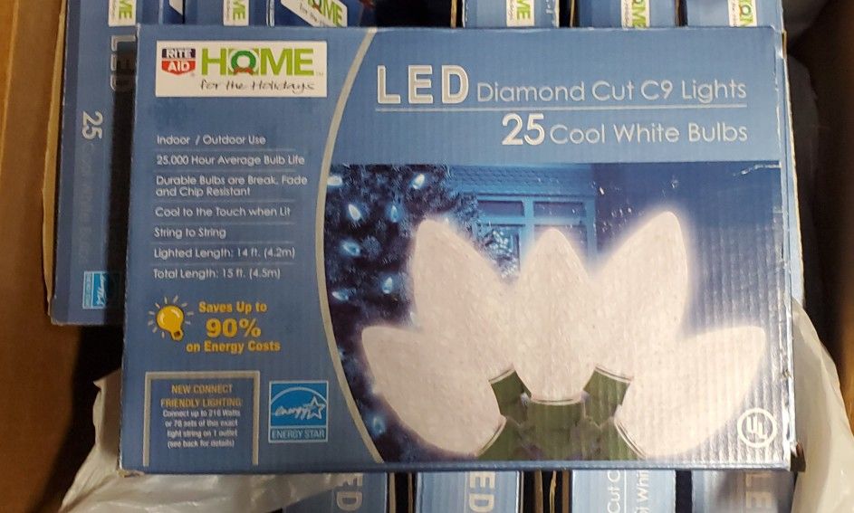 White C9 LED Christmas Lights