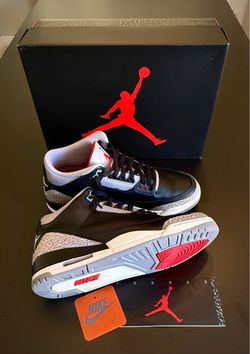 Air Jordan 3 Black Cement Sneakers
