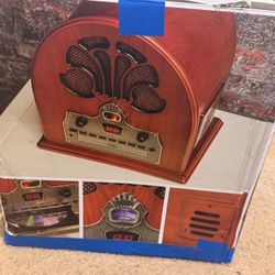 Crosley CR32CD Cathedral Retro Vintage Table Top Radio w/ CD Player