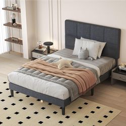 Twin bed frame-Dark Grey