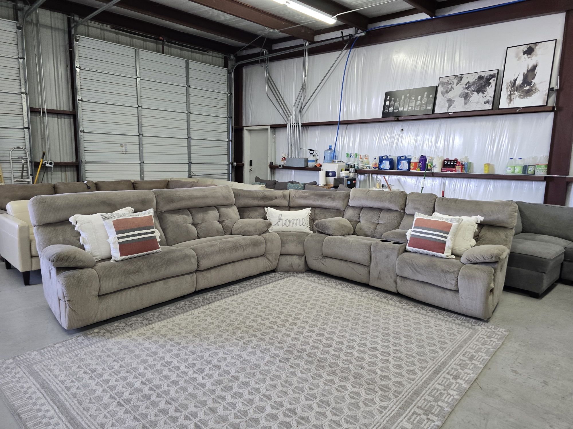 Light Gray Sectional Couch π CAN DELIVER TODAY π