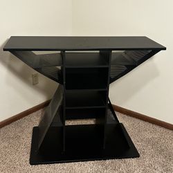 Modern Black TV Stand - 40” Wide, 32” Tall