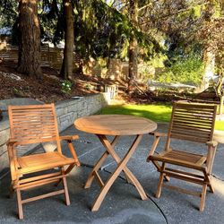 Teak 3-piece Dining Set (new)