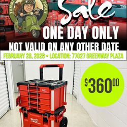ONE DAY ONLY: Milwaukee PACKOUT Rolling Base & 4-Drawer Tool Box Bundle
