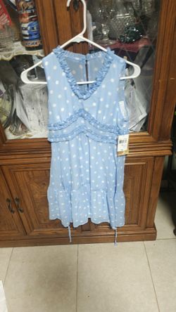 Emerald Sundae - Big Girls Ruffle Dot Dress