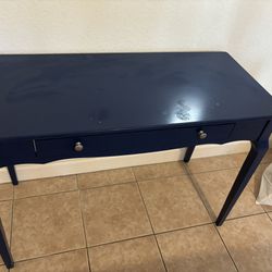 Blue Desk Durable Wood 