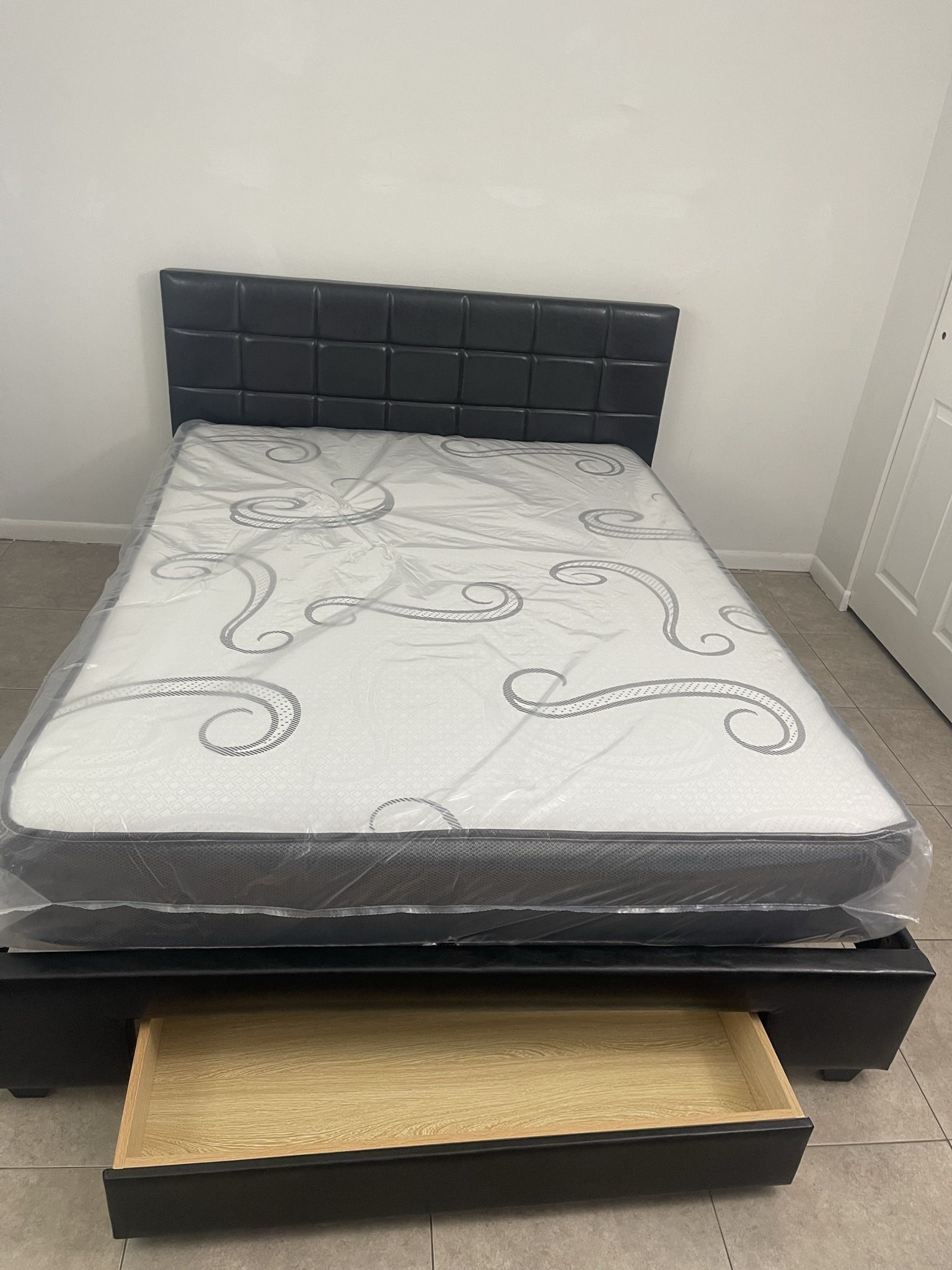 Queen Size Bed Frame With Mattress All New Furniture And Free Delivery