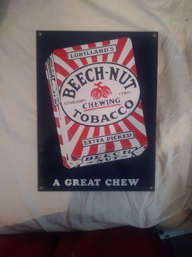 Porcelain Beech-Nut Tobacco Sign
