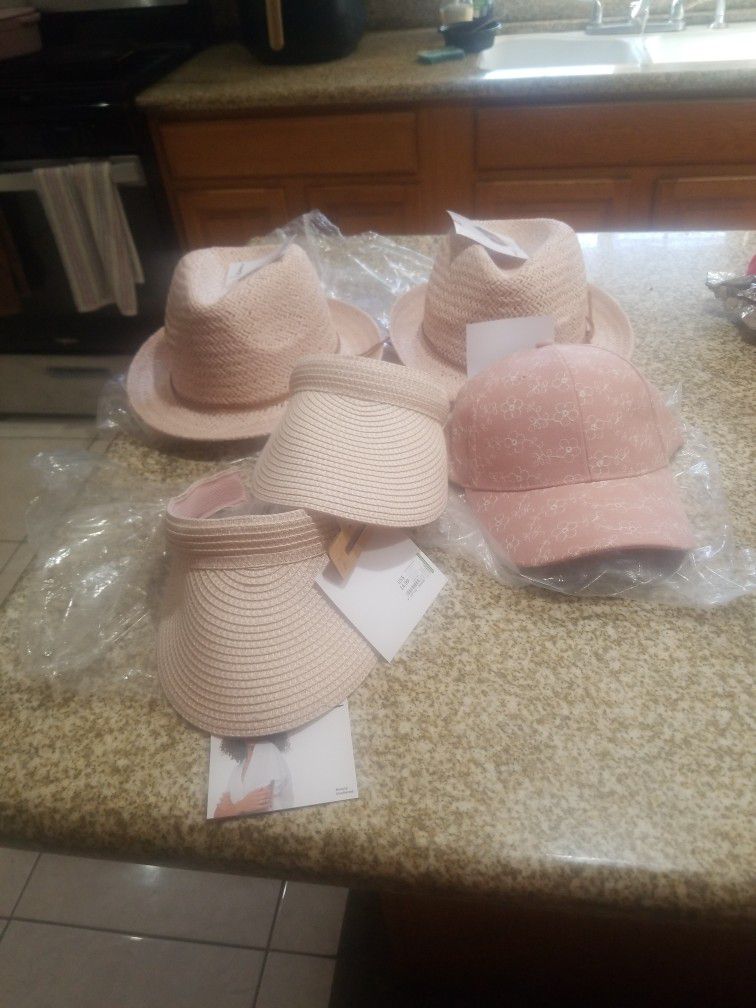 Pink Hats Brand new 