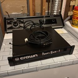 Crown Power Base 1 Power Amplifier – High-Output Pro Audio Amplifier