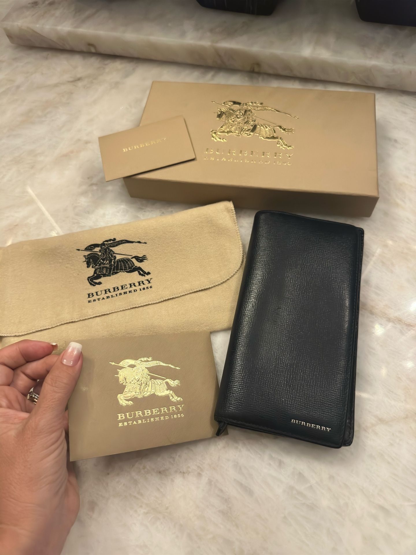 Leather BURBERRY wallet
