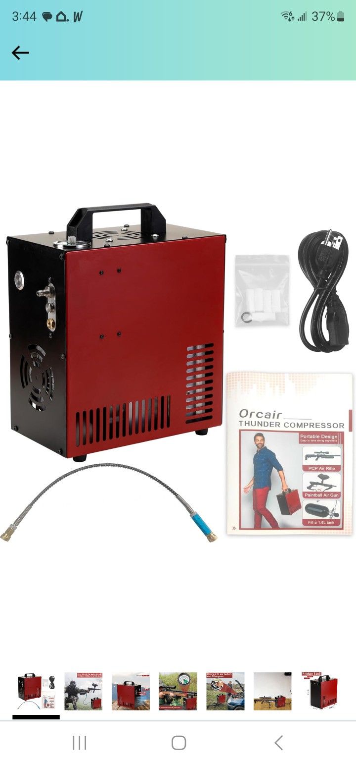Orcair Thunder Compressor is built with 250W motor,