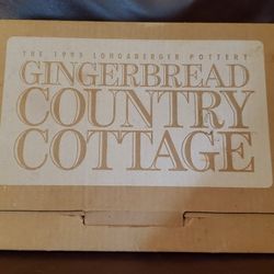 1995 Longaberger Pottery Gingerbread Country Cottage