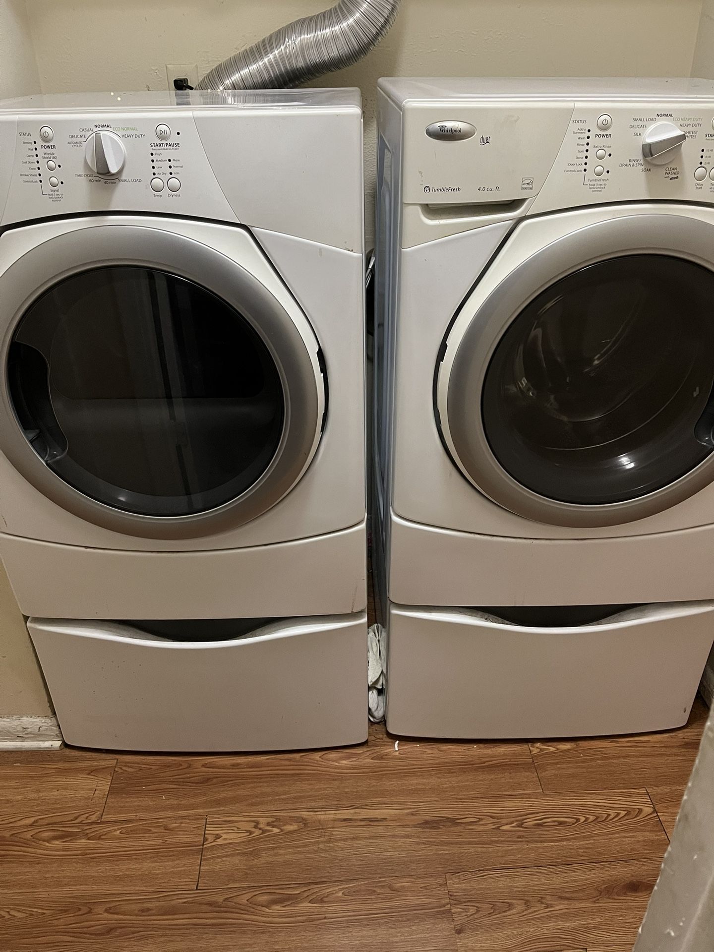 Whirlpool washer and dryer