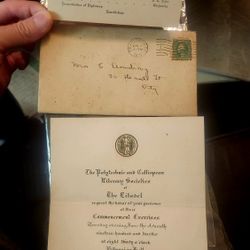 1912 Citadel Commencement Excercises Invitation 