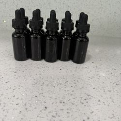 Botella Cuentagotas De Vidrio Negro 30 ML