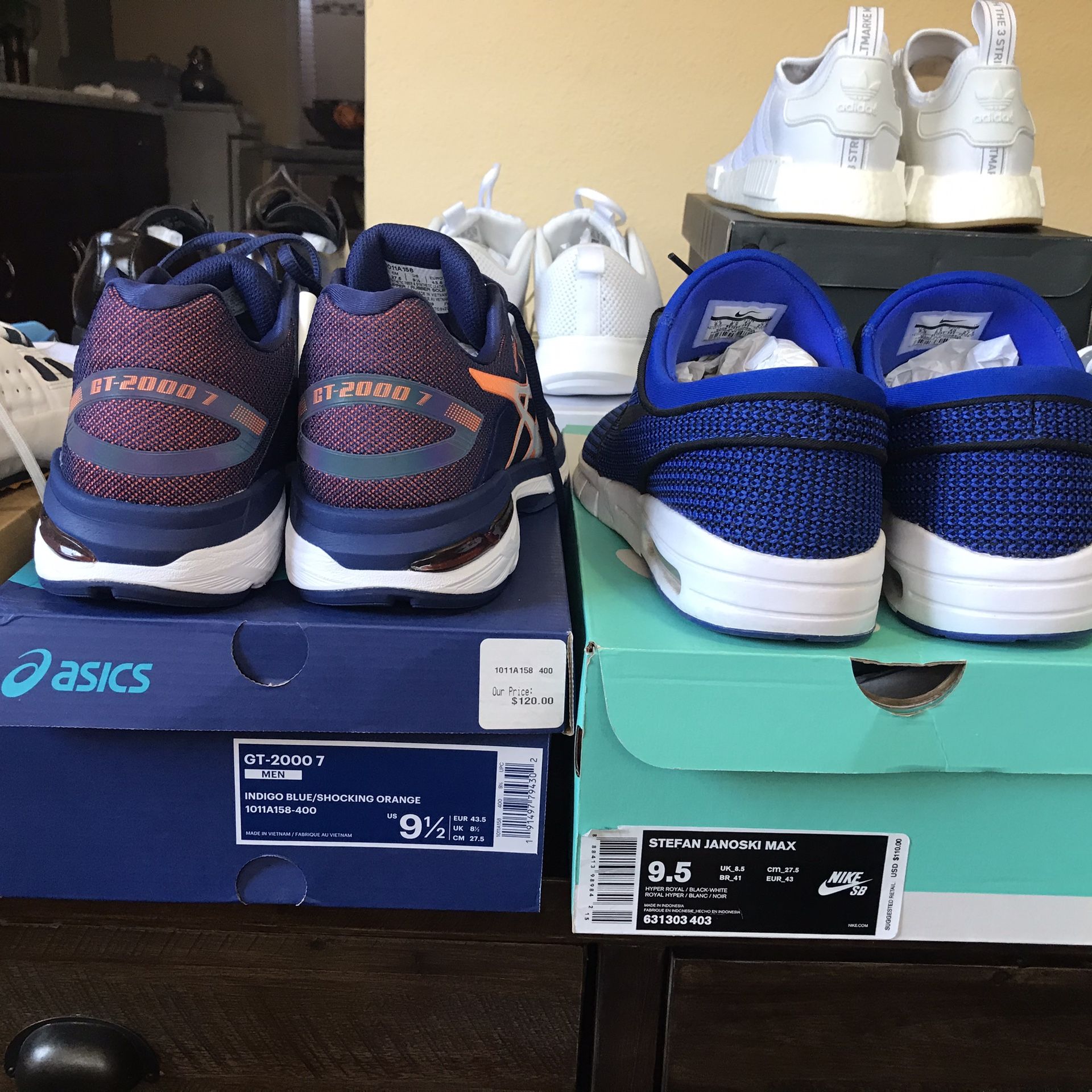 ASICS Nike under armour adidas shoes