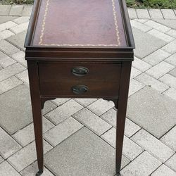 Beautiful Antique Wood Side Table 