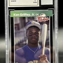 Ken Griffey Jr 1989 RC BCCG 10 “The Rookies” W/Game Used Jersey Patch
