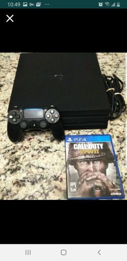 PS4 PRO 1TB (1000GB) 4K LIKE NEW 💯👌🎁1 FREE GAME CALL OF DUTY WW2