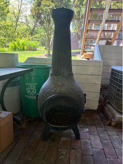 Blue Rooster Chiminea