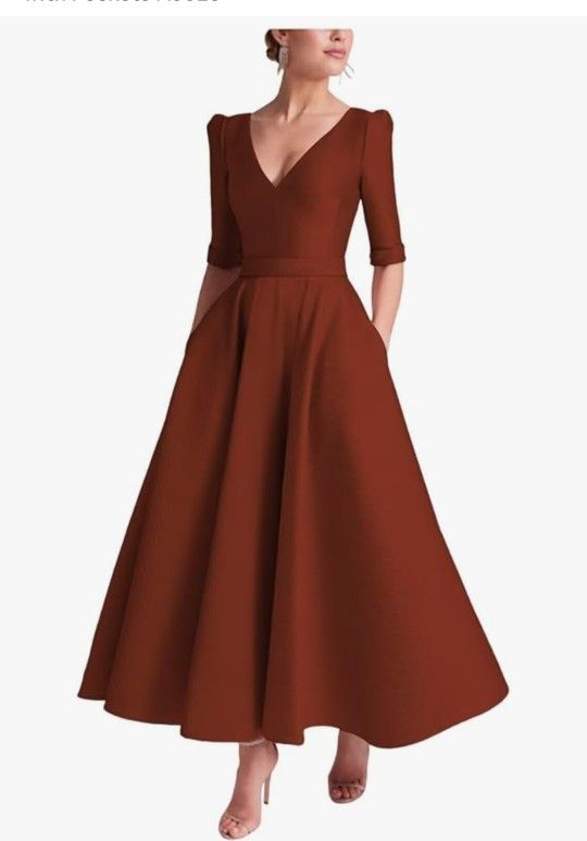 New Burnt Orange Dress 