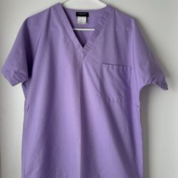 Purple Scrub Top, Small 