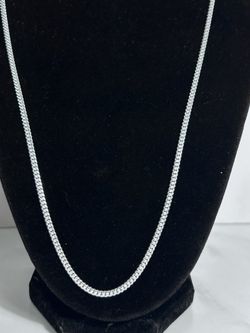 22” Solid Cuban Sterling Silver 