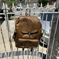 full leather backpack