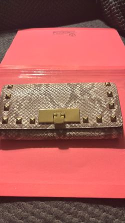 Michael Kors Snake Embossed Studded Wallet