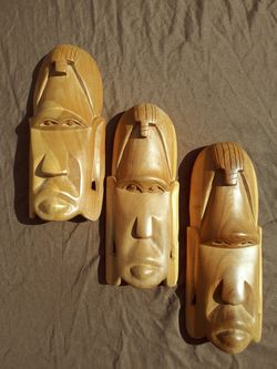 Wooden trio