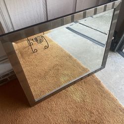 36x31” HEAVY Metal Framed Mirror - Compare @$100+