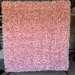 Flower Wall For Wedding, Mothers Day Or Any Celebration
