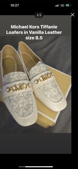 Michael Kors Tiffanie Loafers in Vanilla Leather size 8.5 NIB pick up location in the city of Pico Rivera